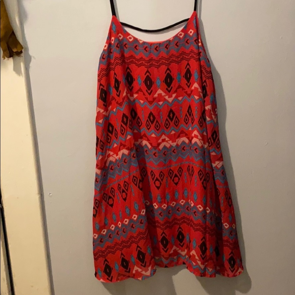 Aztec print light summer dress